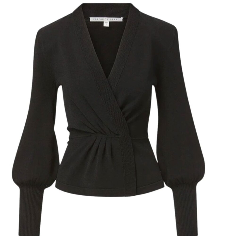 NEW - Veronica Beard Tabisa Pullover in Black - Size Small